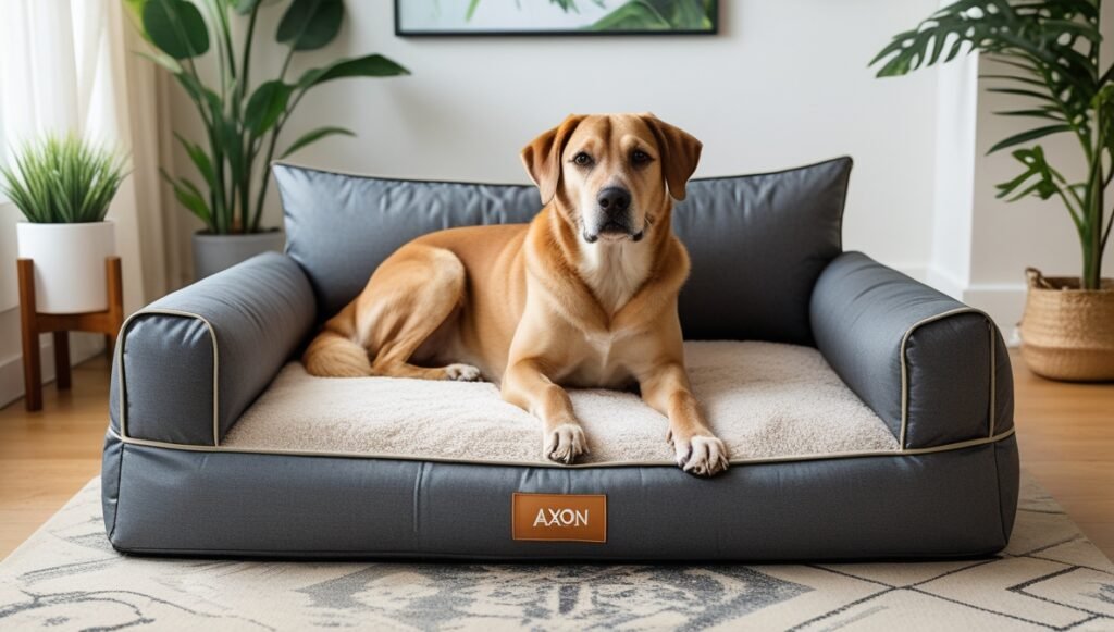 big dog couch bed with washable cover.
