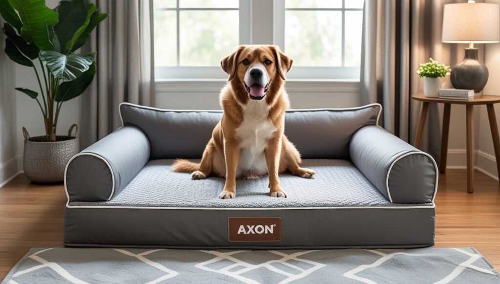 big dog couch bed with washable cover.
