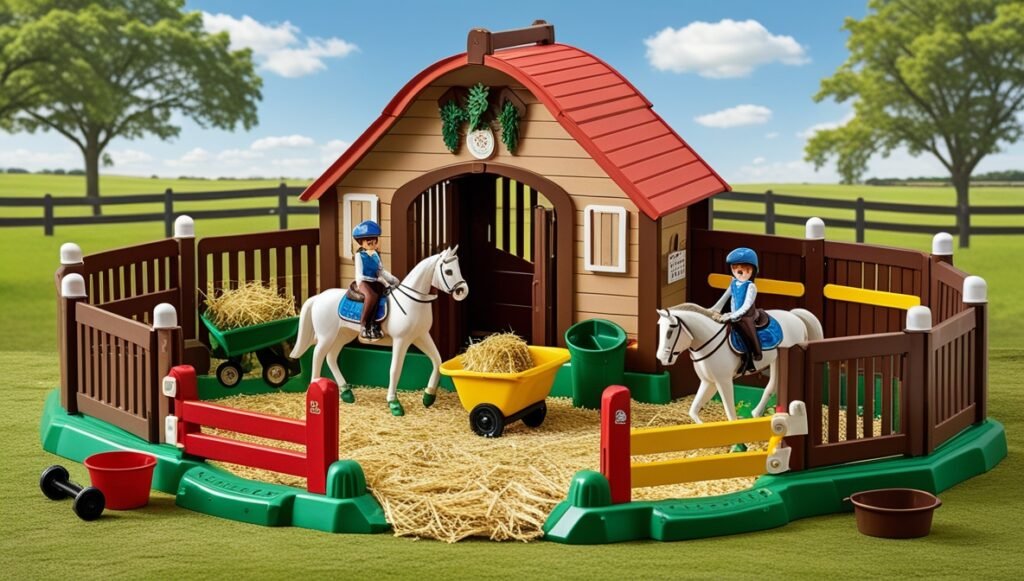 horse stable play set
