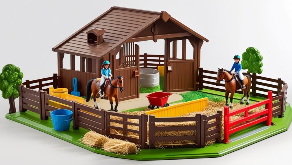 horse stable play set..