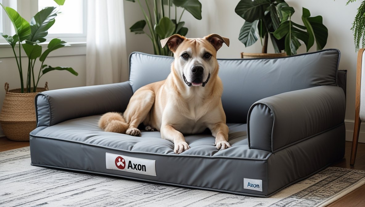 big dog couch bed with washable cover.