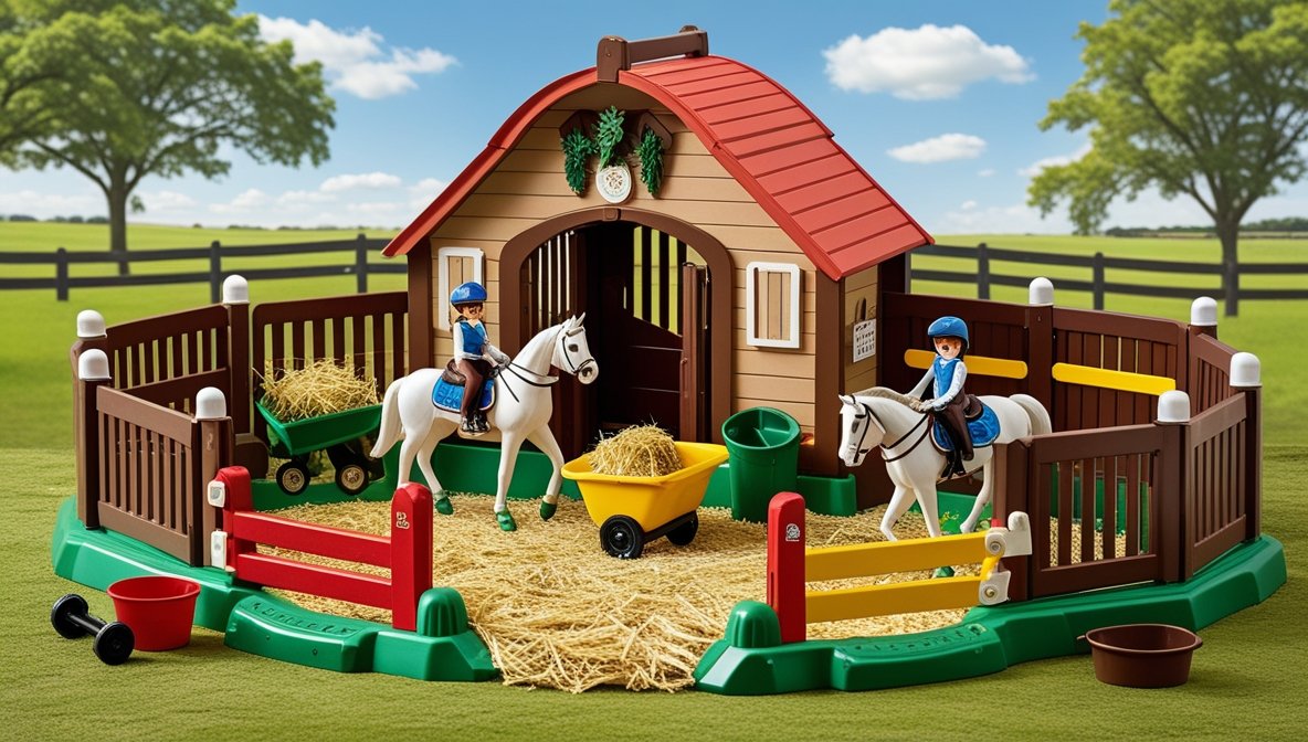 horse stable play set