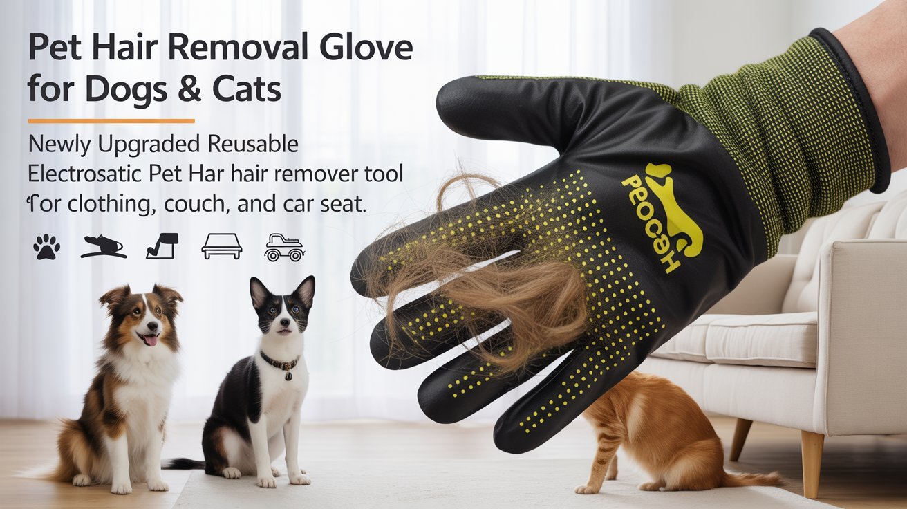 Pet Hair Removal Glove for Cats