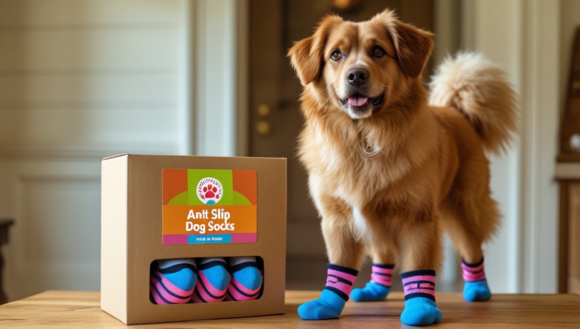 anti slip dog socks to prevent licking paws