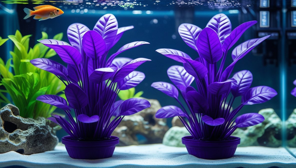artificial fish tank plants