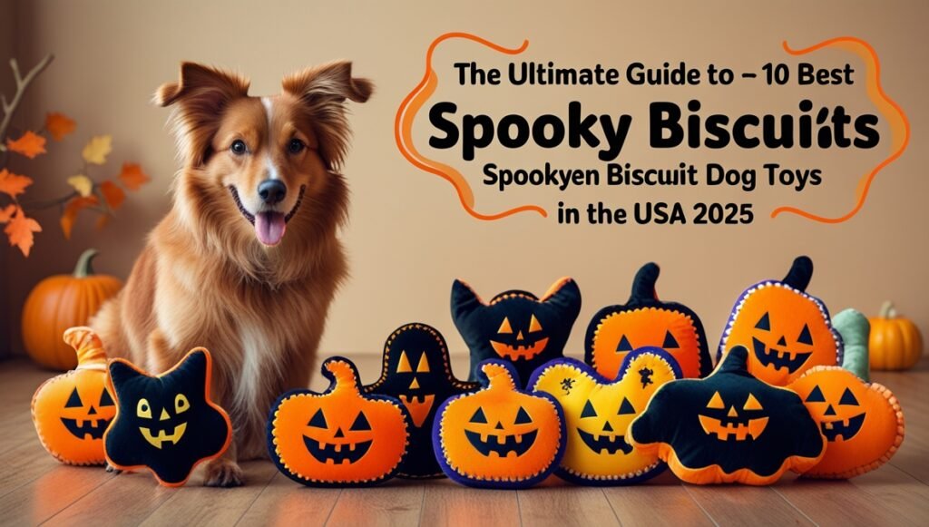 halloween spooky biscuit dog toy
