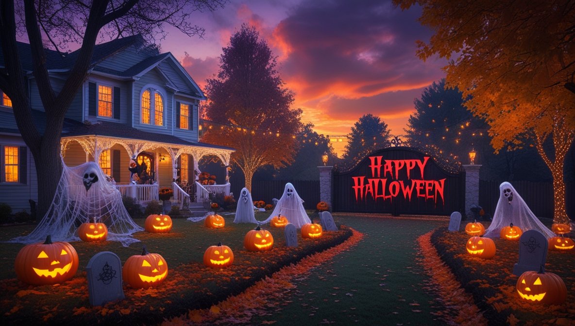 halloween spooky decor outdoor