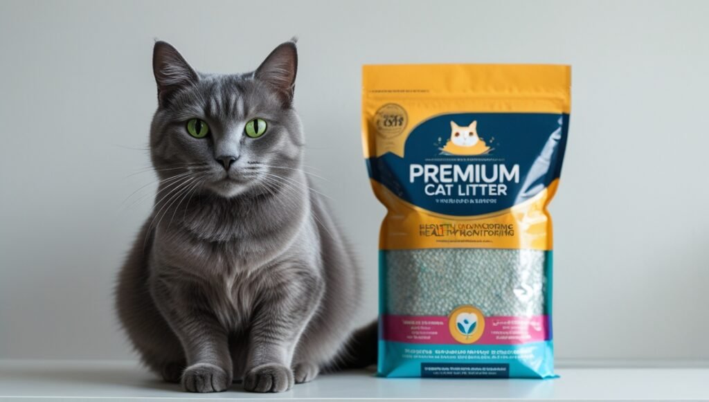 health monitoring cat litter crystals