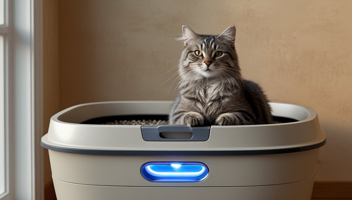 self cleaning litter box for multiple cats