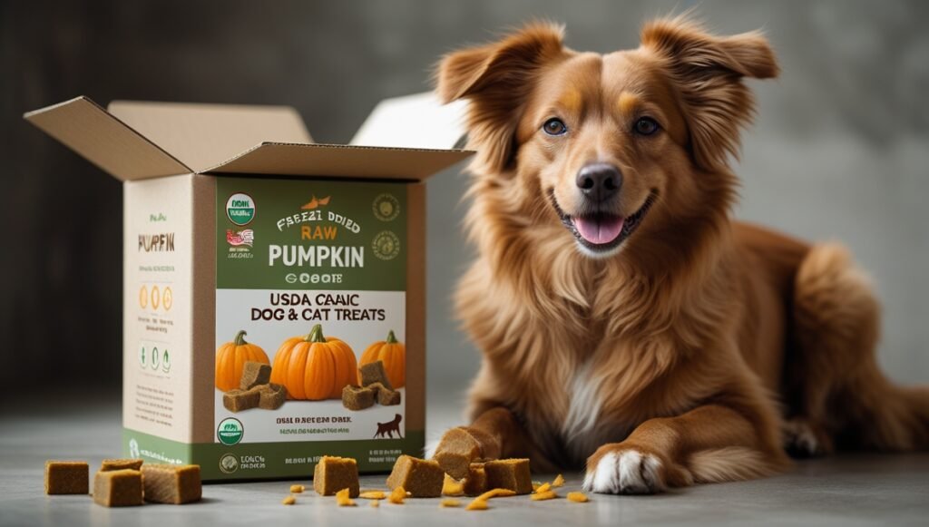 freeze dried raw usda organic pumpkin dog and cat treats